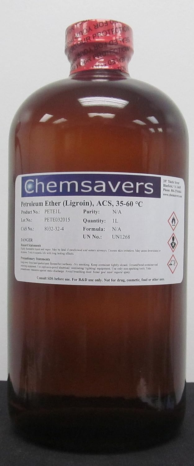 Petroleum Ether Ligroin Acs 35 60 C 1l 32oz Amazon Com Industrial Scientific