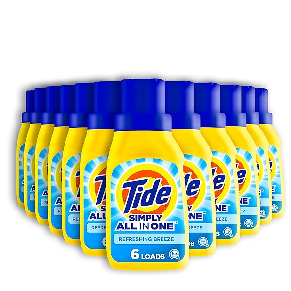 TIDE SIMPLY ALL-IN-ONE LIQUID LAUNDRY DETERGENT, REFRESHING BREEZE...