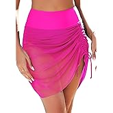 Eagerbuy Women's High Waisted Swim Skirt Tummy Control Bikini Tankini Swimsuit Bathing Suit Bottoms