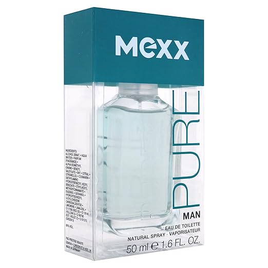Mexx Pure Man homme / men, Eau de Toilette, Vaporisateur / Spray 50 ml, 1er Pack (1 x 50 ml)