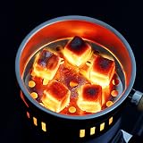 REAMIC Electric Charcoal Burner 500W Hot Plate Black UK Plug Coconut Coal view 4
