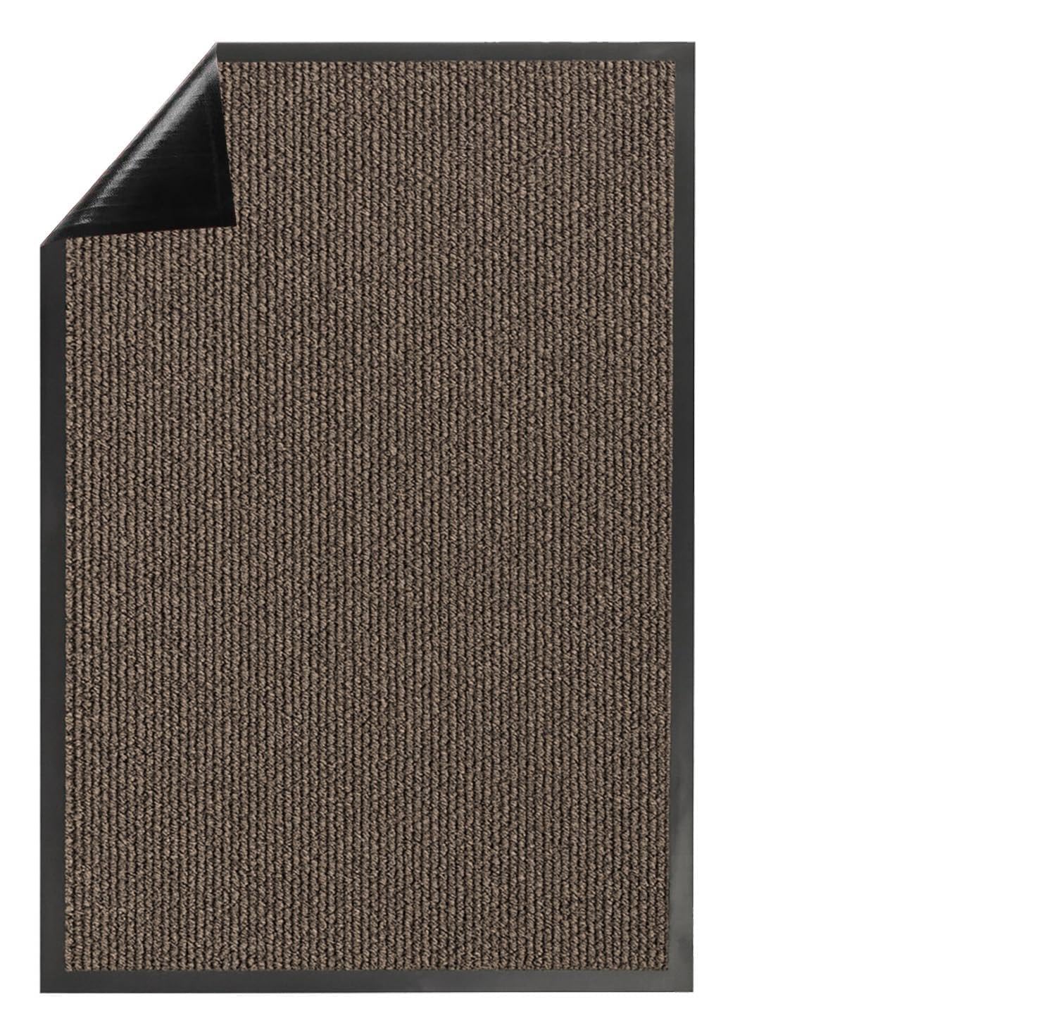 TradeXone Door Mat Non-slip Mats-Stain-Resistant Entrance Rug- Heavy Duty Washable Door Mats Indoor- Dirt Capture, Super Absorbent, Soft Feel Polyester Door Mats Outdoor