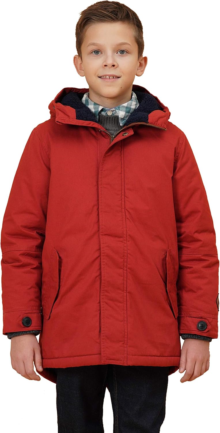 maoo garden Boys Long Winter Coat Kids Thicken Quilted Parka Warm
