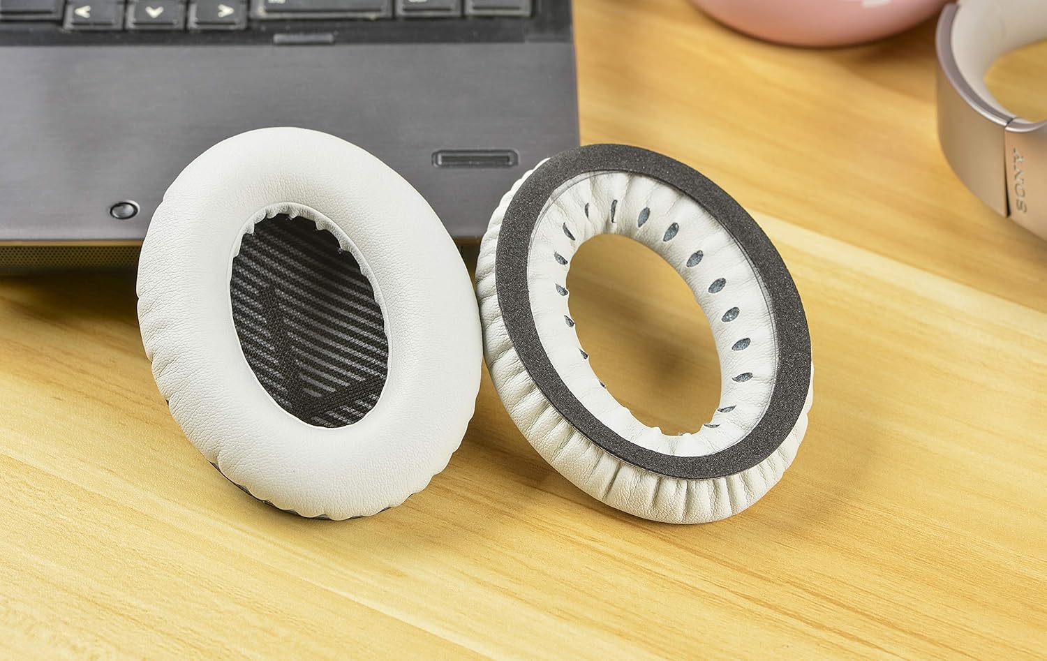 国産品 交換用イヤーパッド修理パーツ1組 Bose Qc35 Qc25 Qc15 Ae2