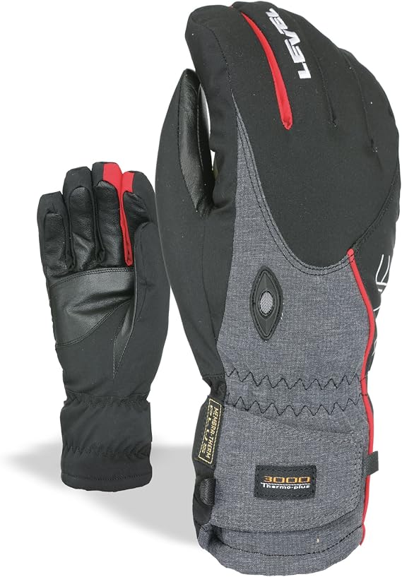 LEVEL Herren Handschuhe Star – Freeride Handschuhe Mit Kevlar-Fingerspitzen