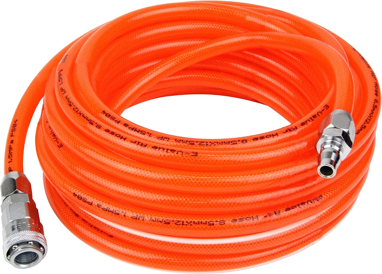 Amazon イーバリュー(EValue) ウレタンエアホース 内径8.5×外径12.5mm EAZ110N 10m クリアオレンジ