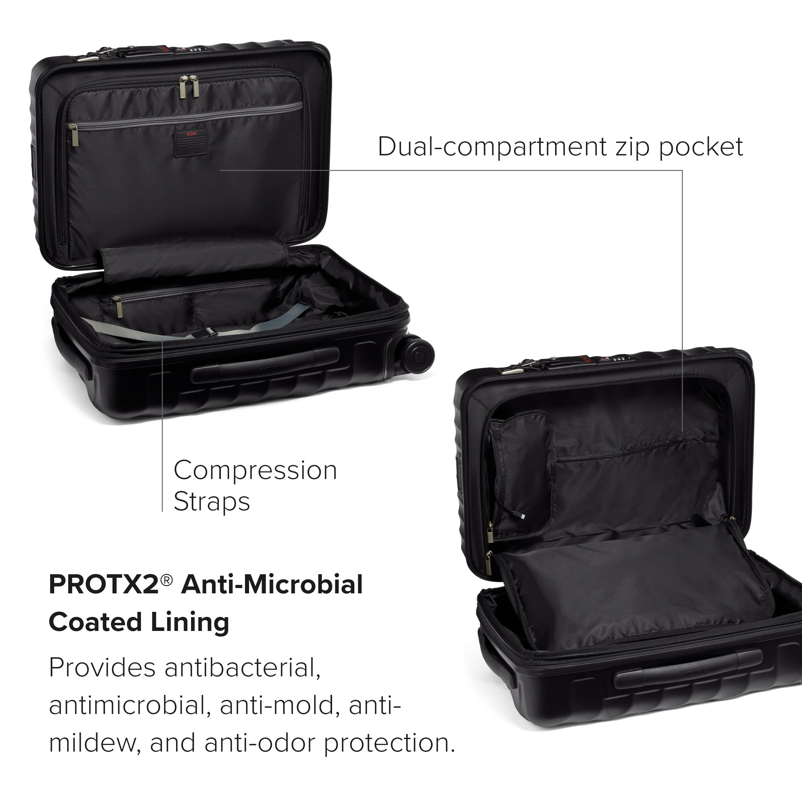TUMI - 19 Degree International Expandable 4 Wheeled Carry-On - Hard Shell Suitcase - 21.8