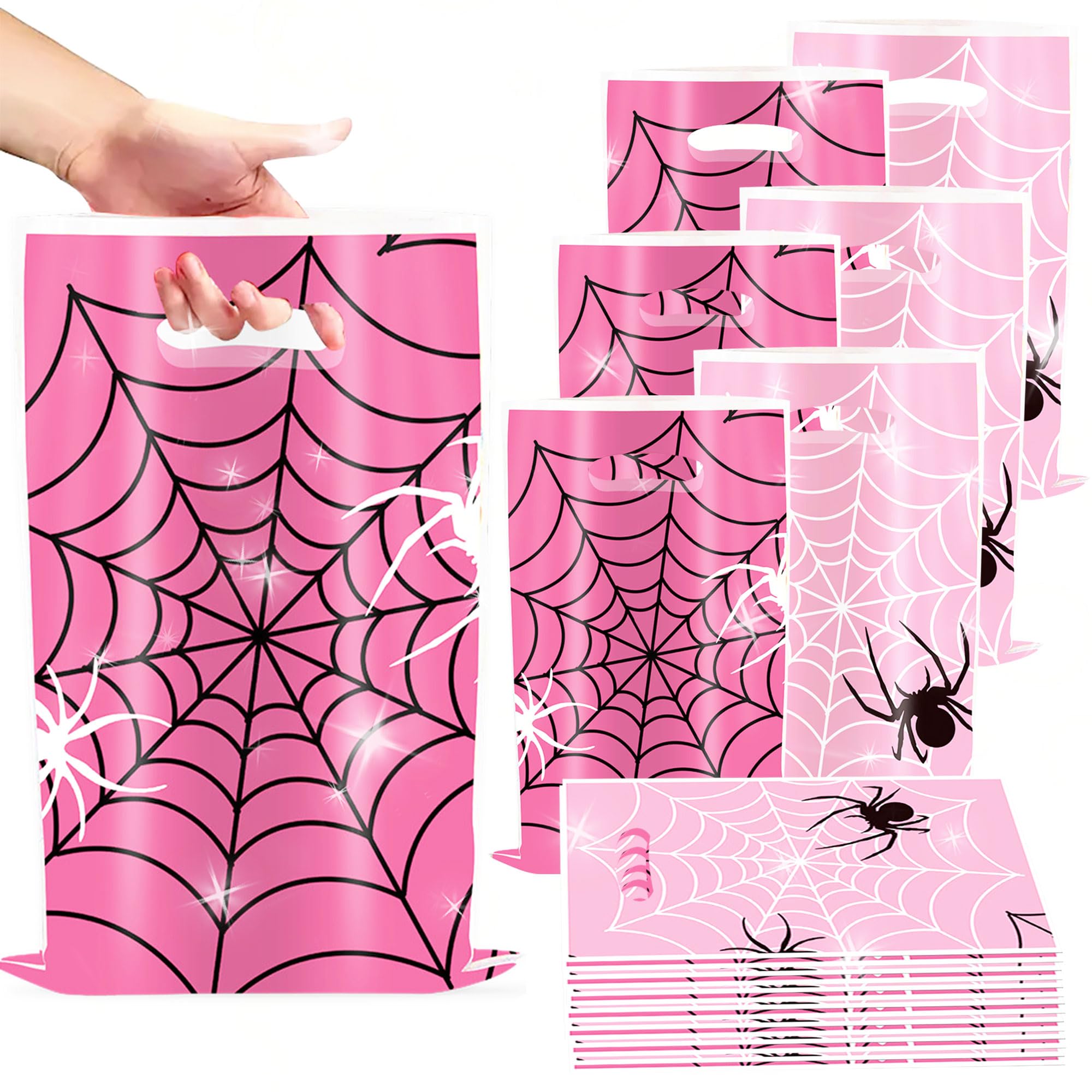 20 PCS Spider Birthday Decoration Favor Bags Boxes Candy Car Goodie Gift Treat Bags Themed Birthday Party Supplies
