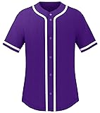 Mens Baseball Jersey Baseball Button Down Jersey