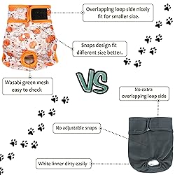 Female Dog Diapers - Premium Reusable Diapers for