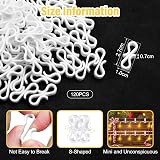Gcstnn Gutter Hooks for Outdoor Lights 120 Pcs White Plastic Clips view 5