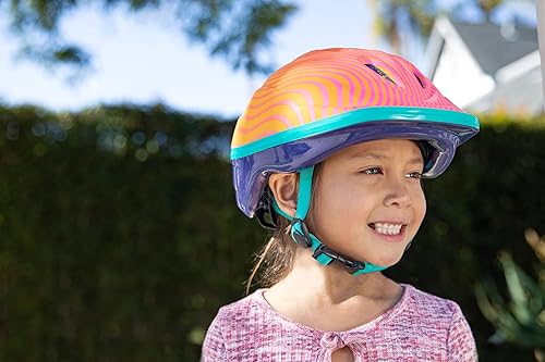 Schwinn Classic Bike Helmet for Kids, Pink and Orange, 48-52 cm