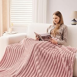 NEWCOSPLAY Super Soft King Blanket Pink Premium