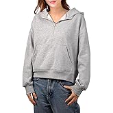 Women’s sweatshirts Quarter Zip hoodie Casual Long Sleeve Pullover Fashion Comfortable Fall Outfits Winter Clothes