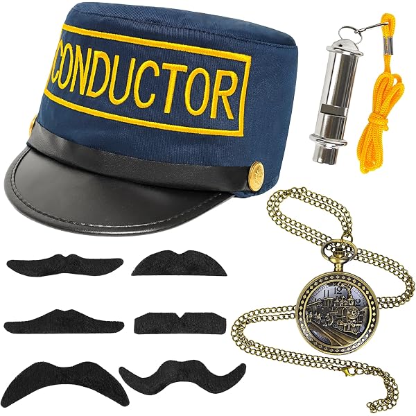 Amazon.com: Rubies Train Conductor Hat for Adults, Men's No Size