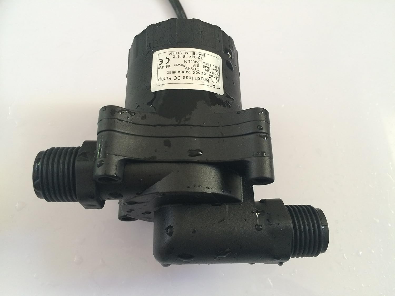 Shysky Tech DC50C-2480A Speed adjustable 5-24V DC Mini Water pump Auto Circulation Pump 2400LPH 8M 86.4W, Submersible Water Pump : Garden & Outdoor