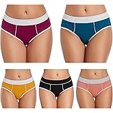 TUTUESTHER Hipster Panties for Women Cotton Womens Underwear Mid Rise Briefs Full Coverage Hip Hugger Underpants
