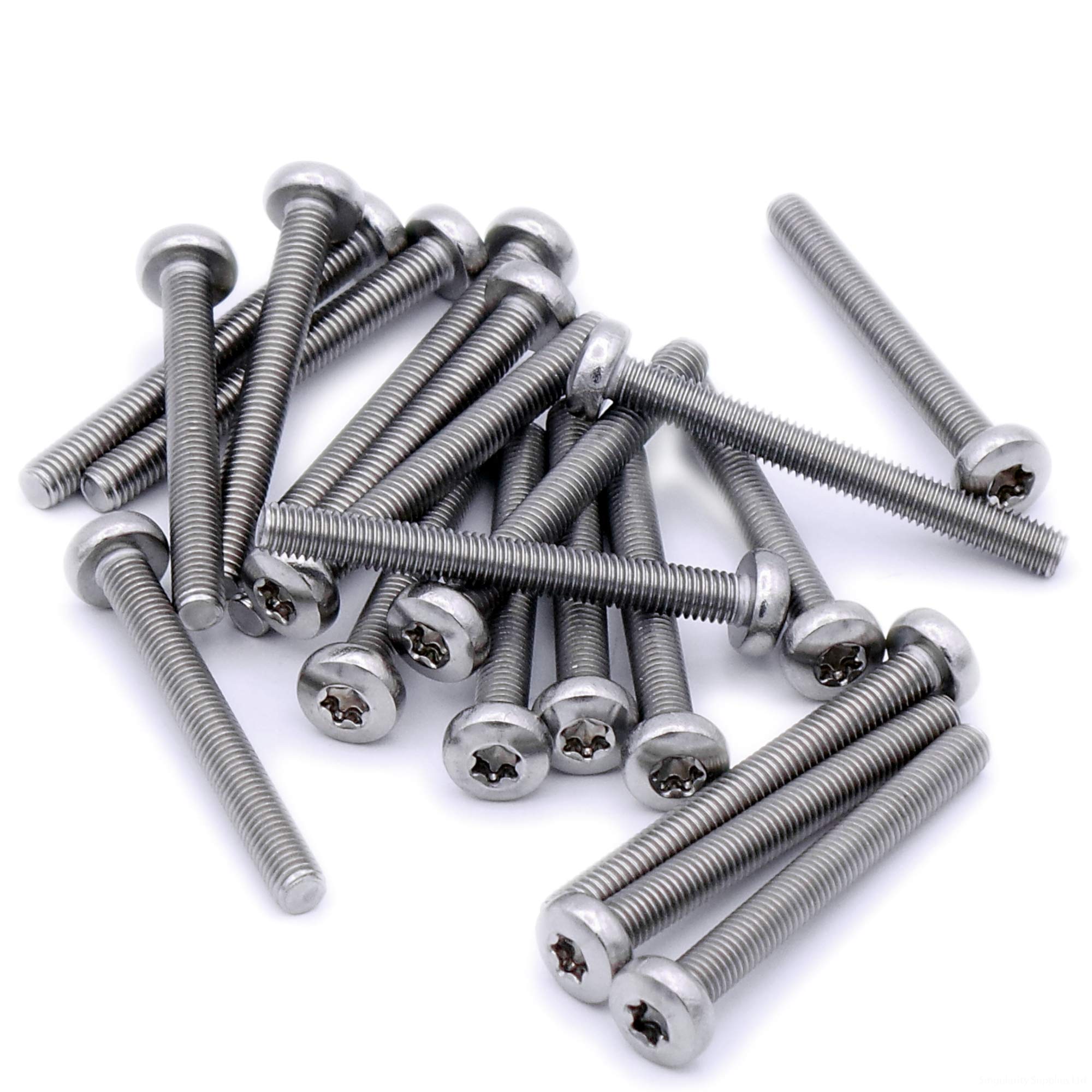 M6 (6mm x 30mm) TX Pan Machine Screw (Bolt) - Stainless Steel (A2) (Pack of 20)