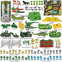 TikOnsYol 100 Pcs Army Men Toys for Boys with Map