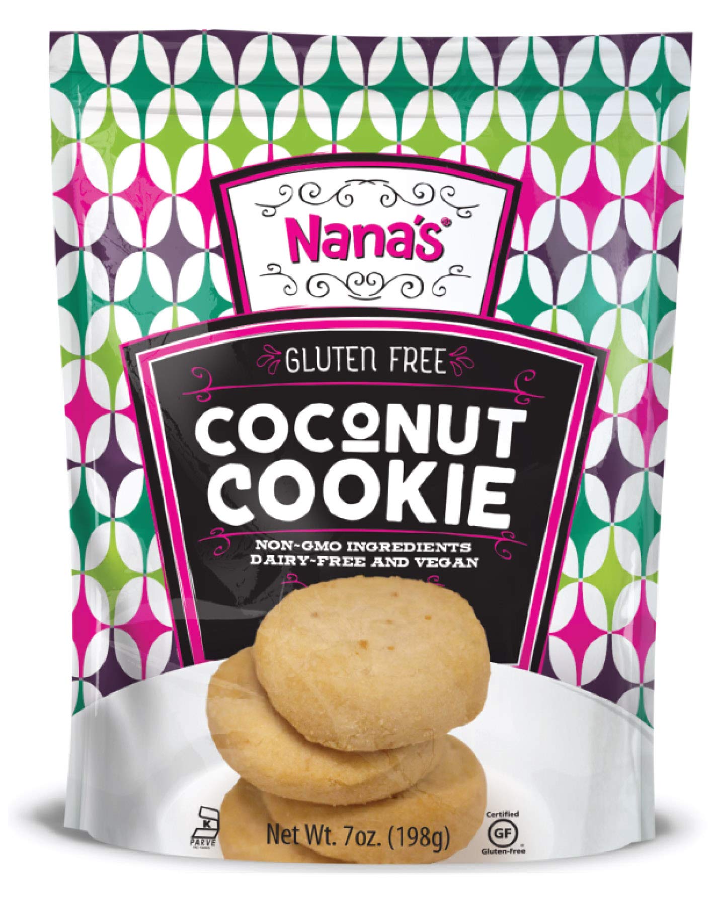 Nana's Gluten Free Cacao Nib Cookies Vegan, Dairy Free, Nut Free, Non GMO