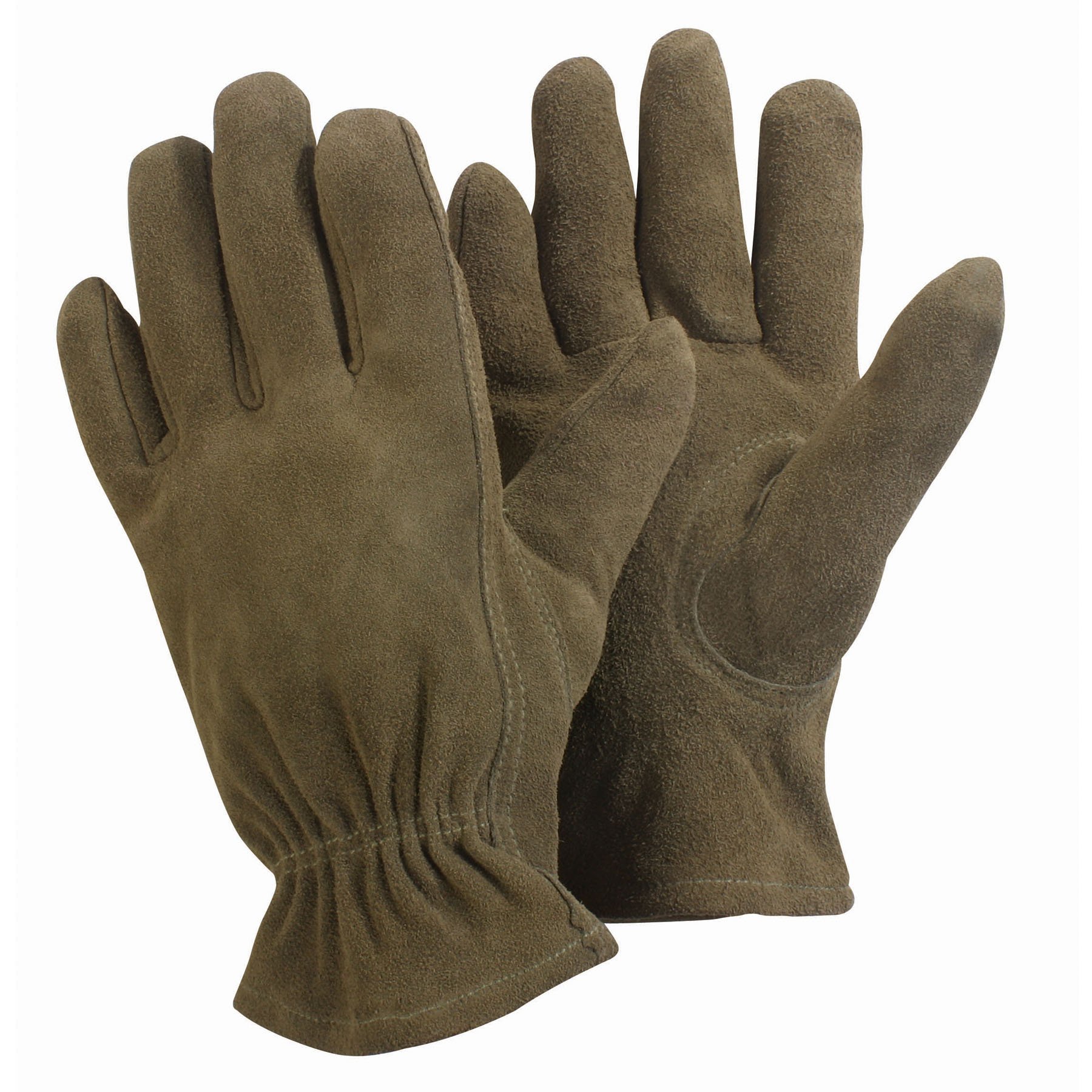 Briers Medium Ladies Washable Leather Gardening Gloves - Green