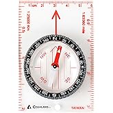 Coghlan's Map Compass – Lightweight, Durable Navigation Tool for Hiking, Backpacking, Orienteering, Camping, and Outdoor Adve