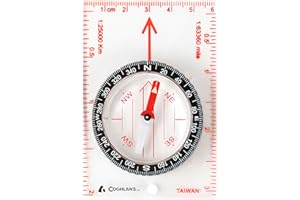 Coghlan's Map Compass – Lightweight, Durable Navigation Tool for Hiking, Backpacking, Orienteering, Camping, and Outdoor Adve
