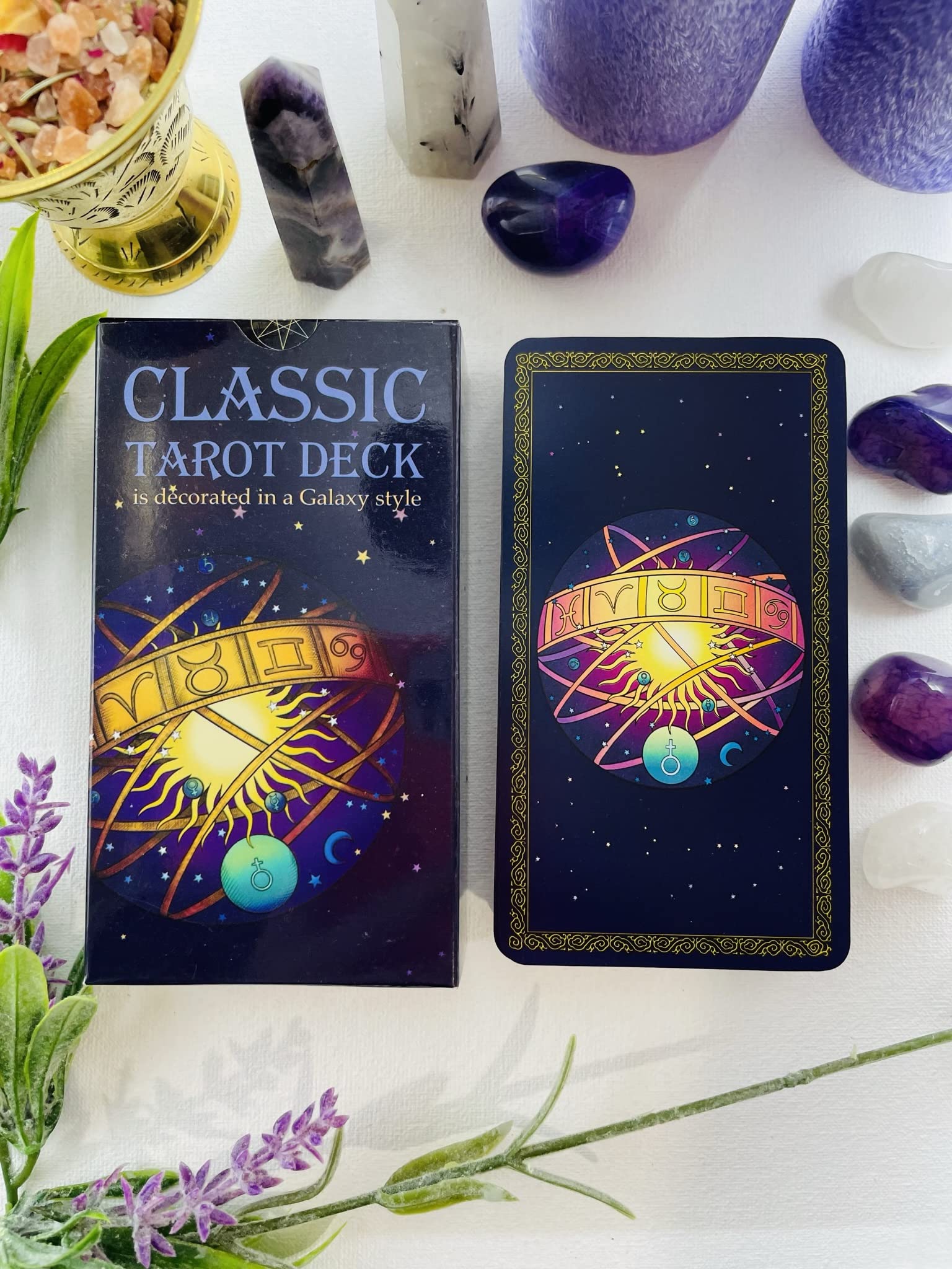 SUNSTELO Tarot Cards with Guide Book - Remastered Original Design Tarot Deck for Beginners and Professional - Fortune Telling Cards - Divination Tools