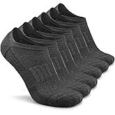Busy Socks No Show Merino Wool Athletic Running Socks for Men Women,Low Cut Thin Soft Sport Wool Socks with Non-Slip Grips