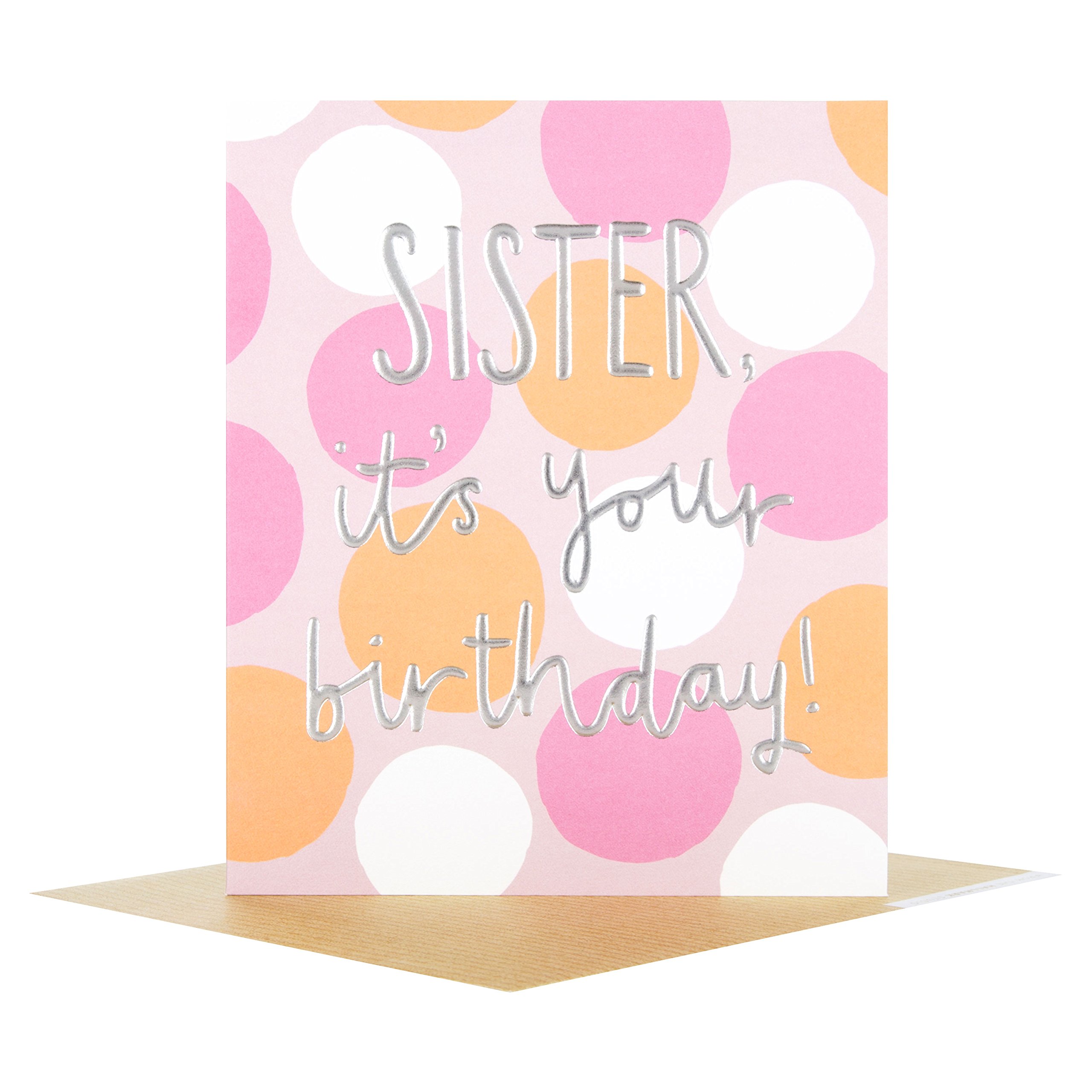 Hallmark 25508135 Sister Birthday Studio Card "Blank" - Small