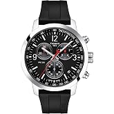 Tissot mens watches PRC 200 GTS SS BK RB BK Arab IND CHR