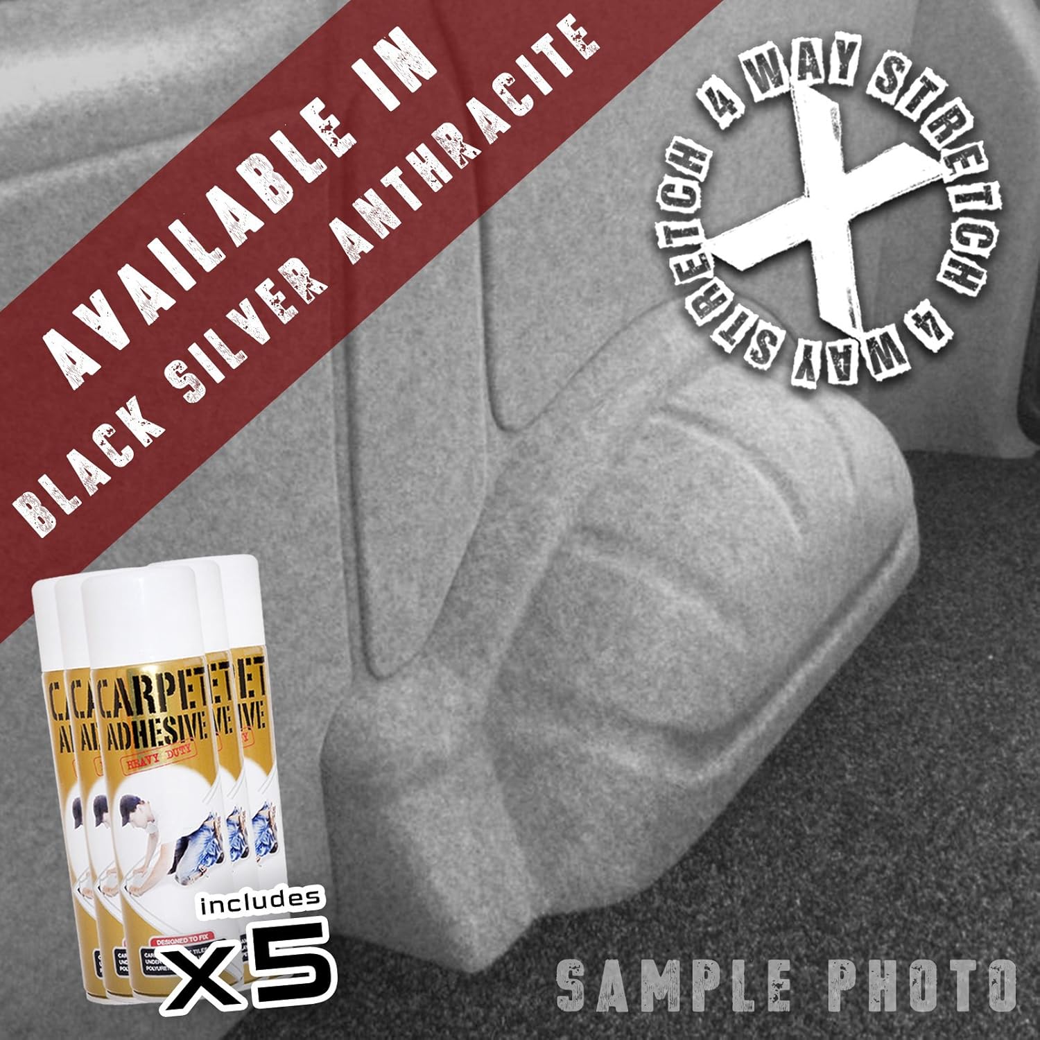 Amazon.fr carmats4u Moquette pour van ultraextensible dans les 4