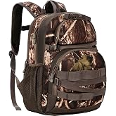 OUUTMEE Hunting Backpack, Camo Outdoor Hunting Day Pack for Bow Rifle Gun | Durable Hunting Back Packs for Men, Camo Backpacks for Bow or Rifle with Holder, for Outdoor Hunting, Camping, Hiking,35L