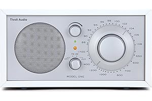 Tivoli Audio Model One AM/FM Table Radio, White/Silver