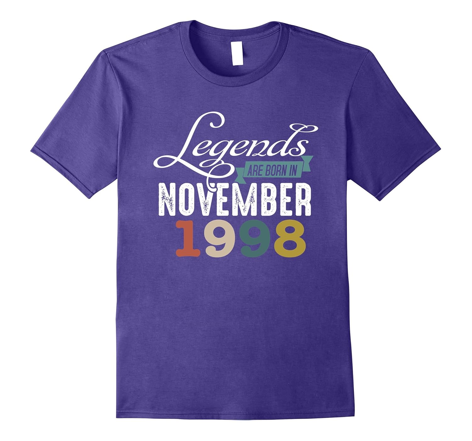 Legends Born In NOVEMBER 1998 Birthday 19 Years Old T-Shirt-ANZ