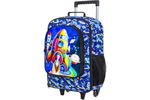 KLFVB Kids Luggage for Boys Girls, Cute Rolling Wheels Suitcase for Toddler, Children Travel Carry on Suitcase