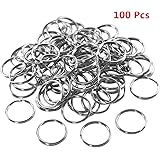 500 Anneaux Split Rings Argentés 24mm - Pour Clefs, Bijoux, Artisanat - Marque OnDepot
