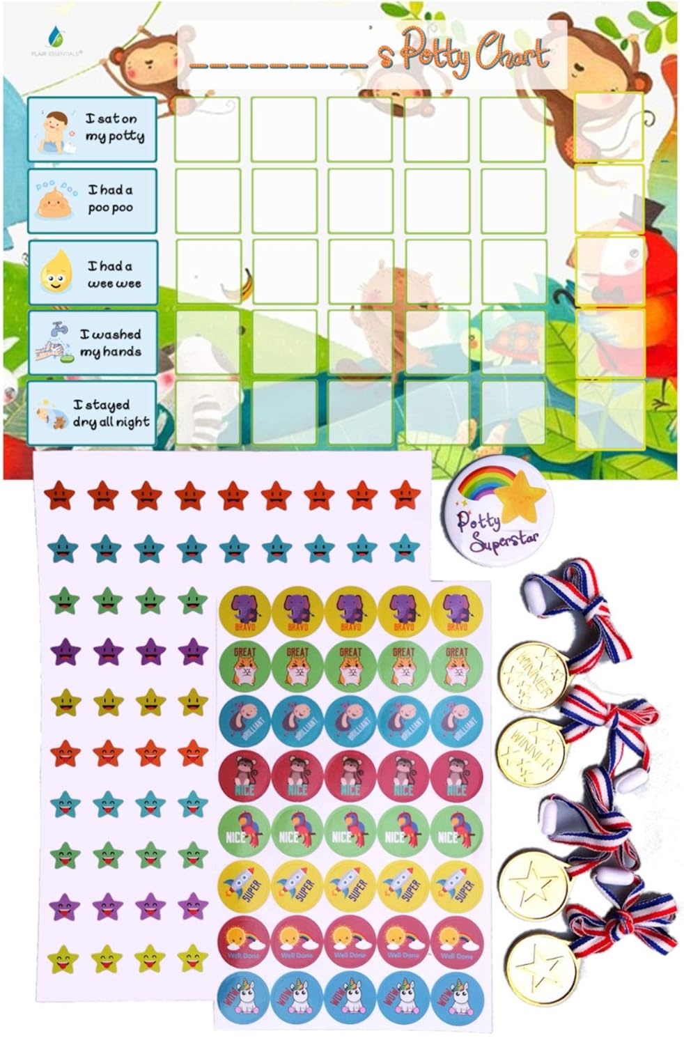 Belohnungsglas Für Kinder - Mit Süßigkeiten-Steinen, Für Töpfchen-Training