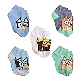 Bluey Boys Quarter Socks, Grey, Medium US