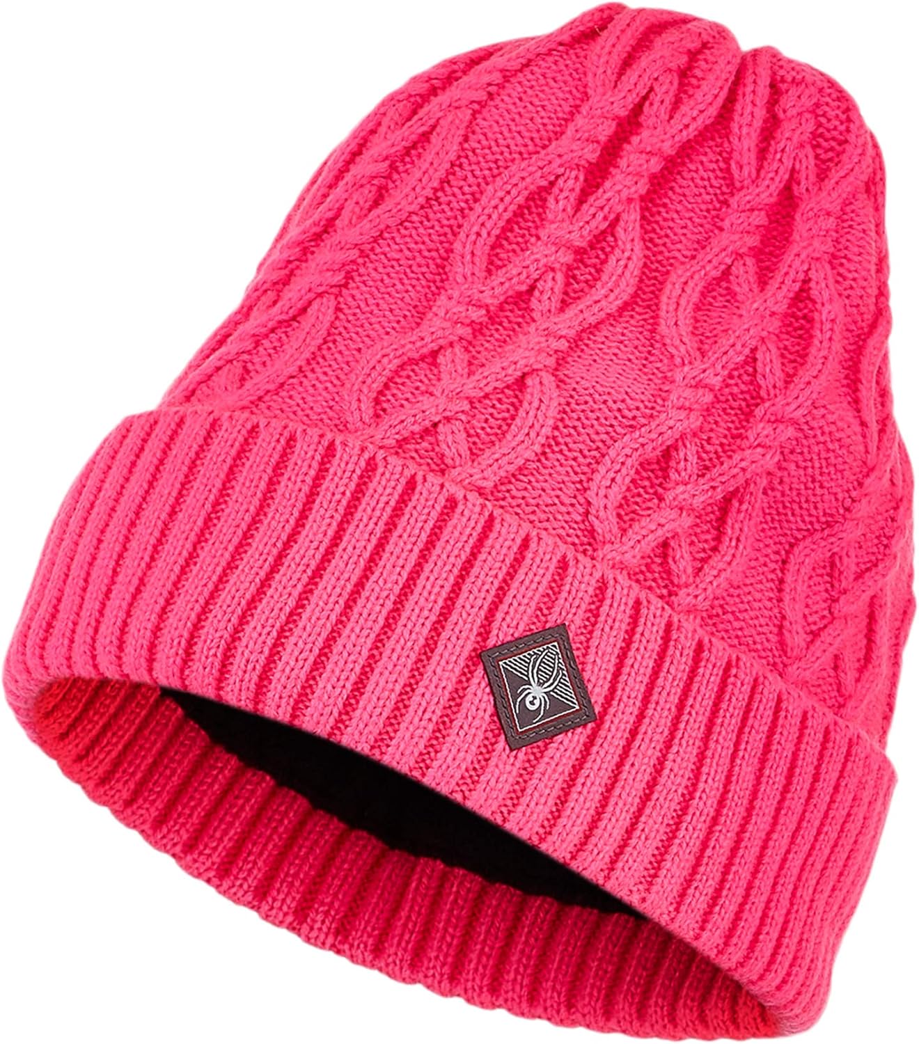 Spyder Active Sports Women's Cable Knit Hat, Bryte Bubblegum, One Size : Clothing