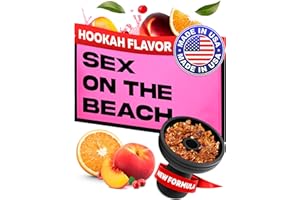 TRICASE Sex On The Beach Shisha Hookah Flavors - 3.5 ounce Made In The USA Hookah Tobacco & Nicotine Free Sisha - 100g - Natural & Authentic (Pack of 1)