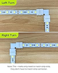 JACKYLED 10mm 2-Pin LED Strip Connectors for LED
