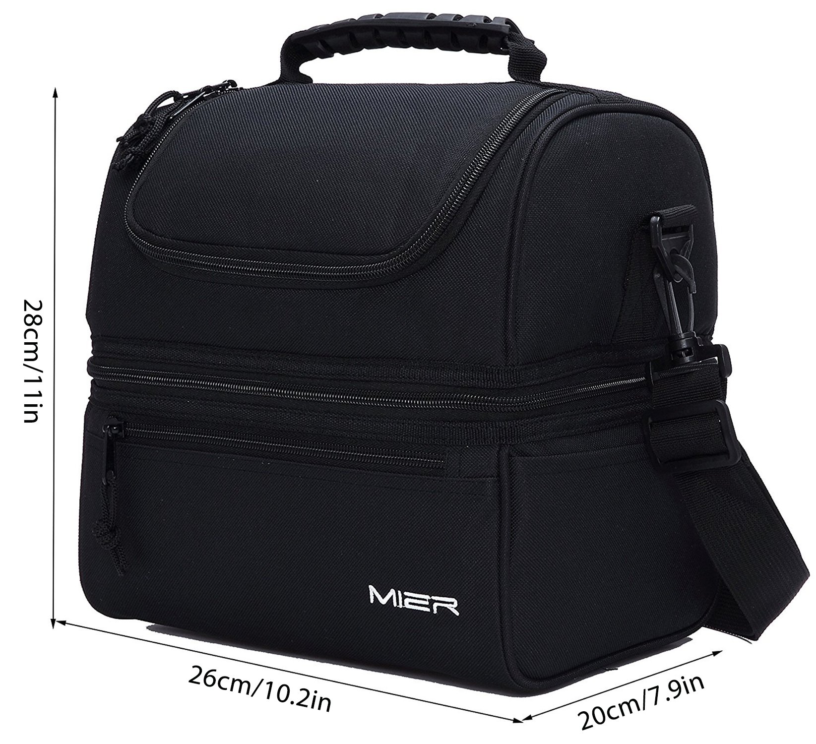 MIER Adult Lunch Box Insulated Lunch Bag Large Cooler Tote Bag for Men