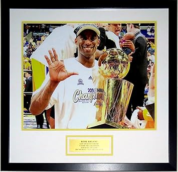 Kobe Bryant Los Angeles Lakers 5 Time Nba Champion 16x20 Photo Professionally Framed 2020 Hall Of Fame Plate At Amazon S Sports Collectibles Store