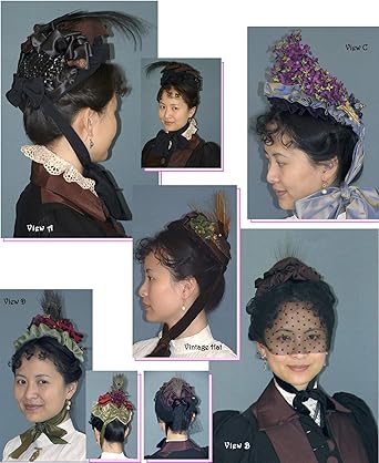 Amazon Com Sewing Pattern 1885 1895 Late Victorian Small Bonnet