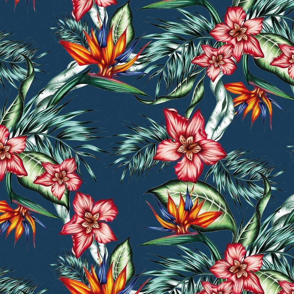 CraftyThings 4 x Paper Napkins - Tropical Flowers - Ideal for Decoupage/Napkin Art