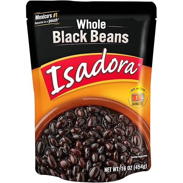 Amazon.com : Isadora Whole Black Beans in Pouch (Pack of 12