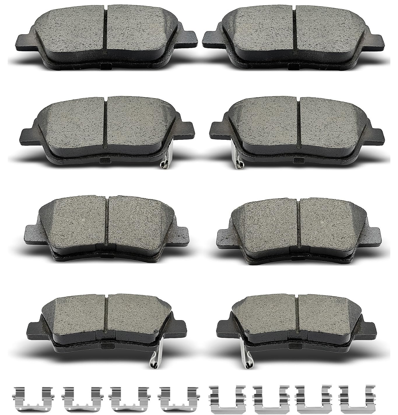 Photo 1 of D1444 D1445 8pcs Ceramic Front Rear Brake Pads With Clips Fit For Hyundai Sonata 2011-2015,For Kia Optima 2011-2016