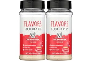 BEAUMONT BASICS Flavors Food Topper for Dogs, Red Meat Recipe, 6-Ounce, Pack of 2