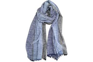 GERINLY Color Block Fall Scarf for Men Long Neck Wraps Shawl Urbanstyle Scarf Gift for Men